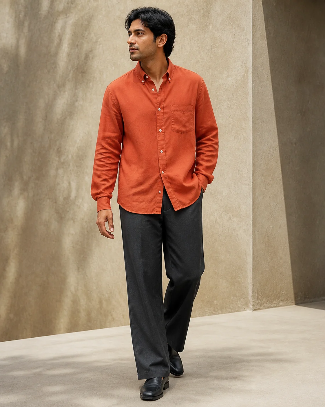 Baesick Ease Shirt in Burnt Sienna