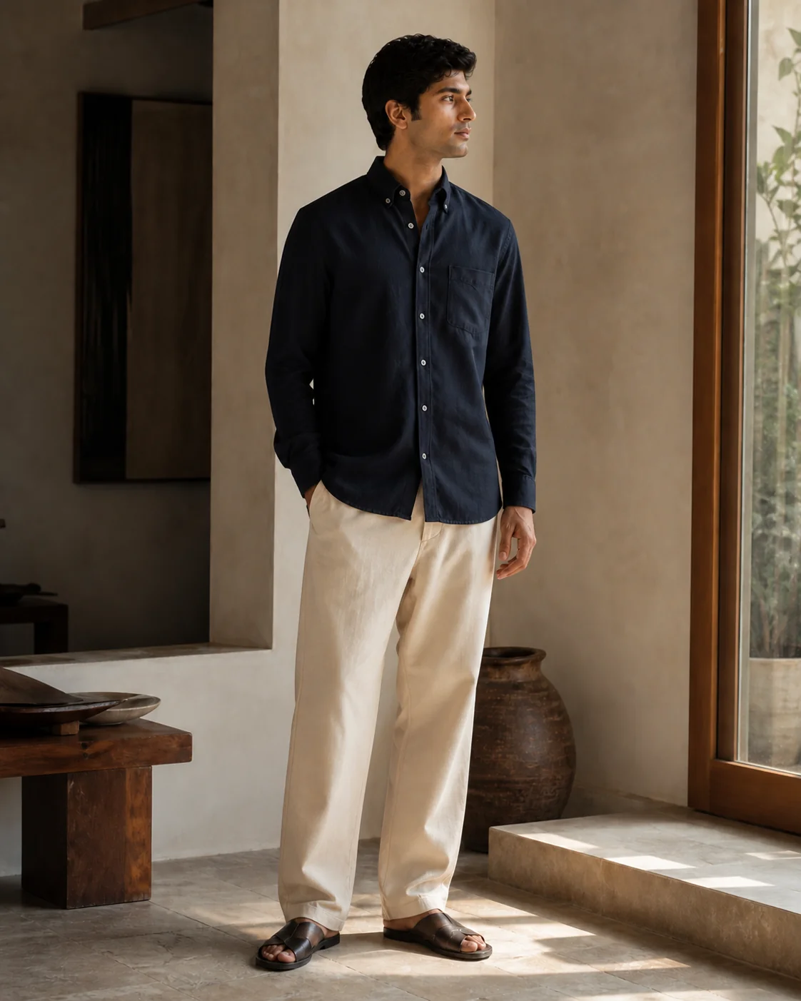 Baesick Ease Shirt in Deep Navy