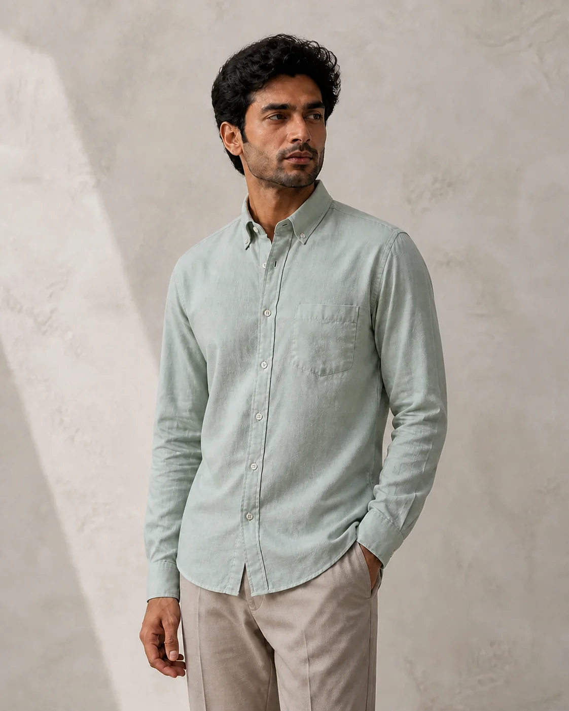 Baesick Ease Shirt in Pastel Pista Green