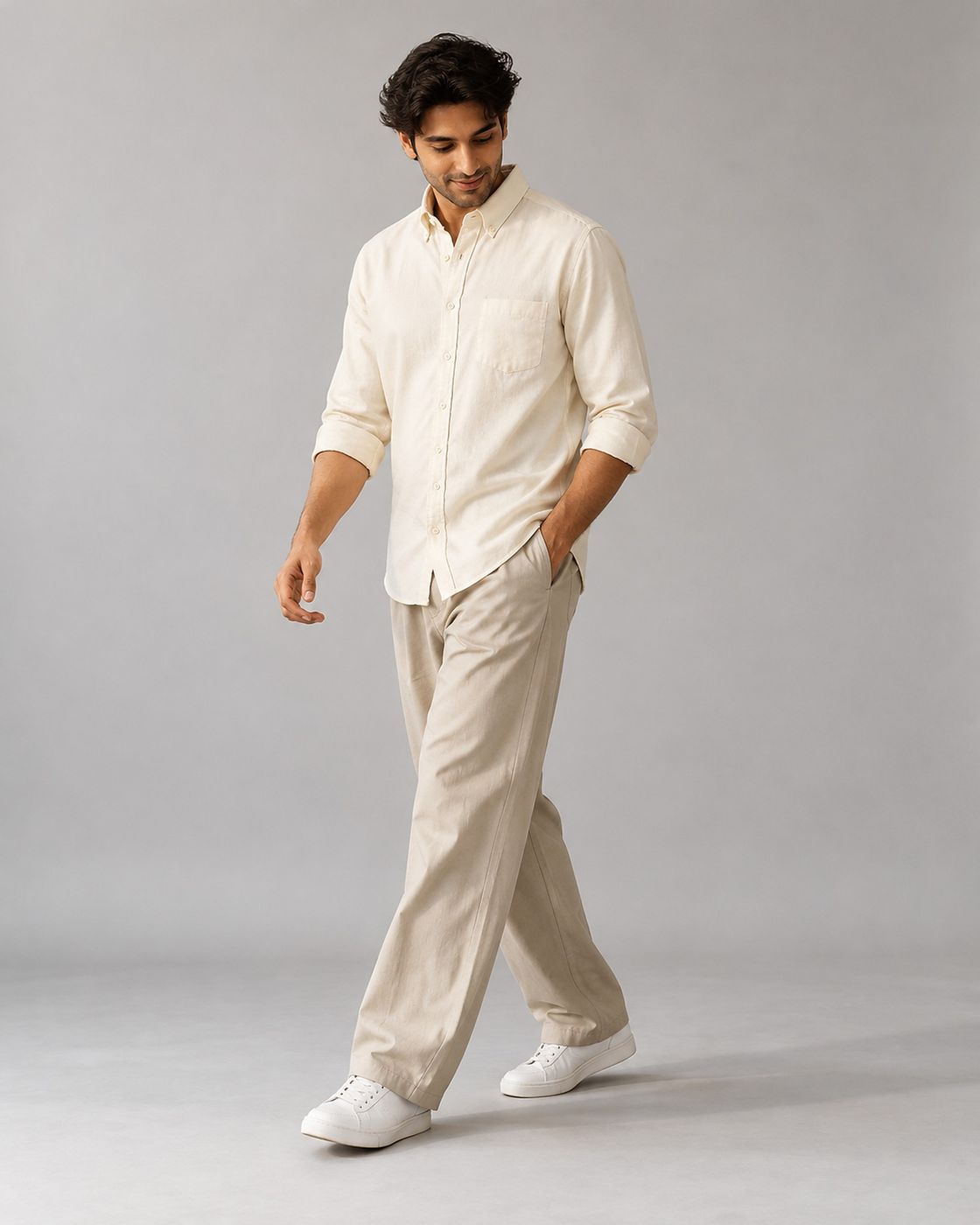 Baesick Ease Shirt in Natural Off-White