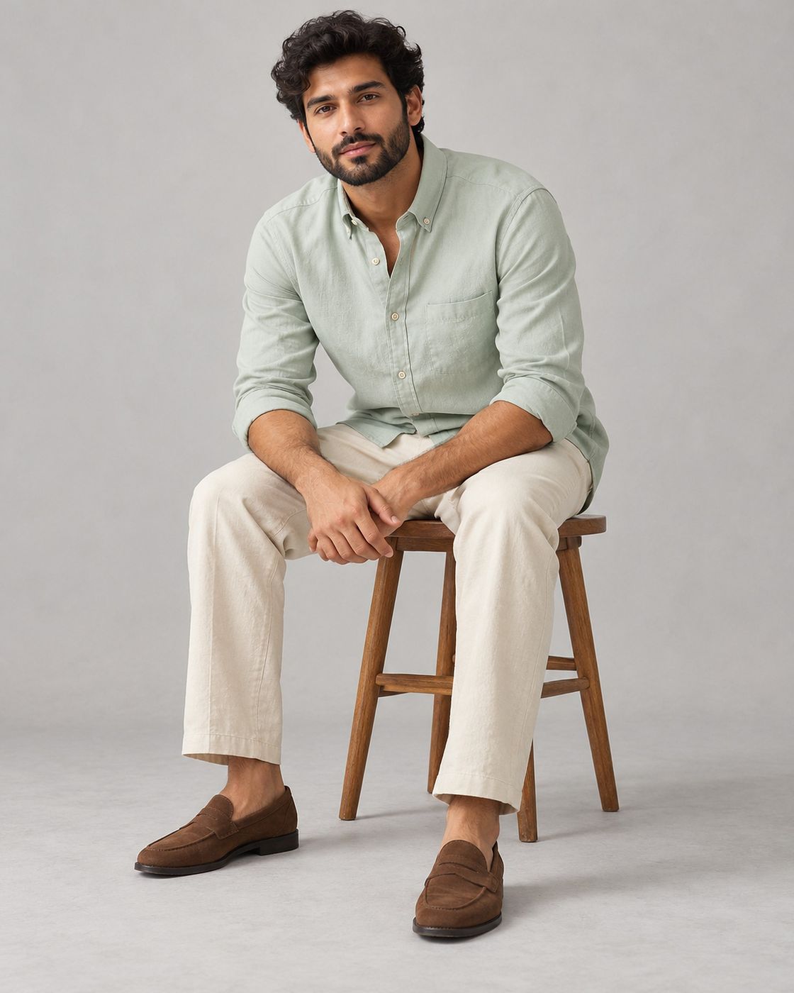 Baesick Ease Shirt in Pastel Pista Green