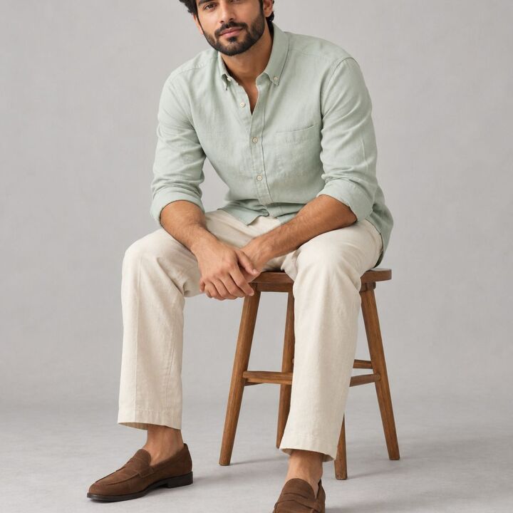 The Ease Shirt - Pastel Pista Green - view 1